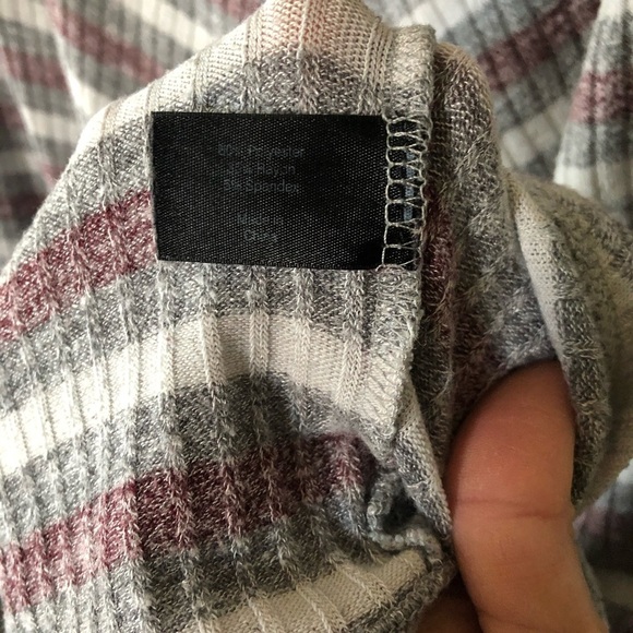 Lane Bryant|Knit Dolman Sleeve chevron stripe top, Neutral dusty rose•Size 26/28 - Picture 9 of 11